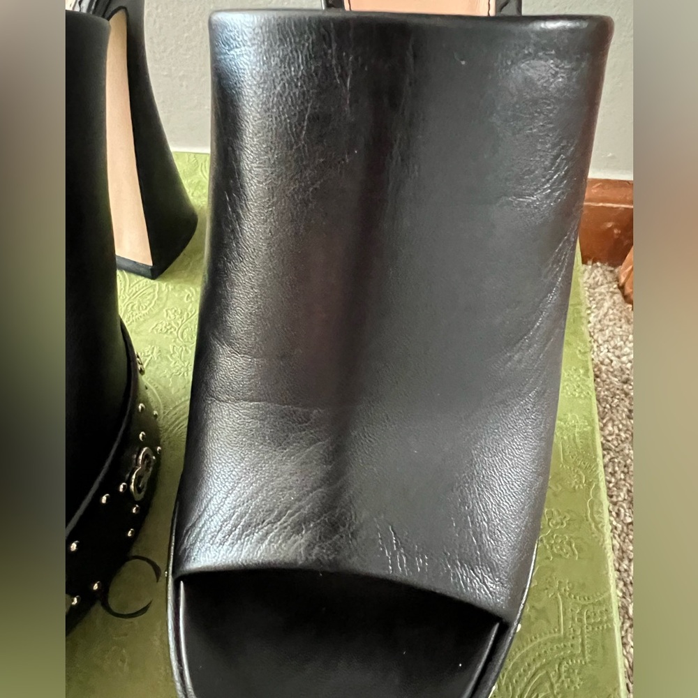 Gucci black platform mules with silver logos - Picture 6 of 15